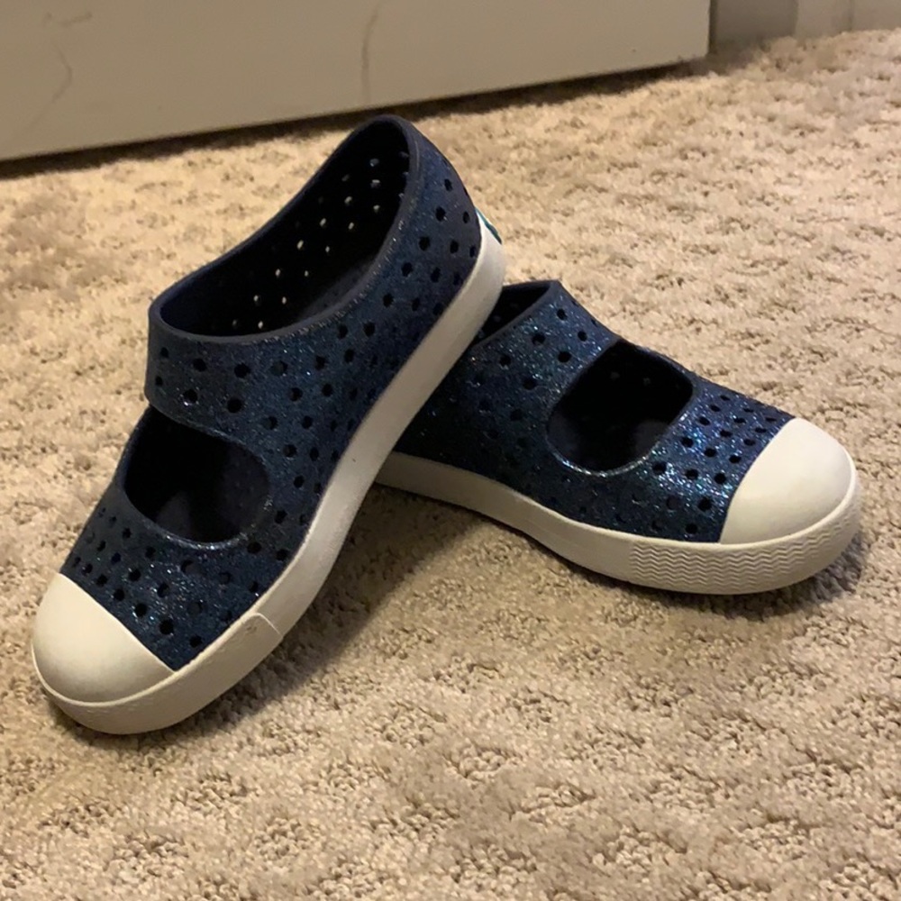 Native Glitter Mary Janes